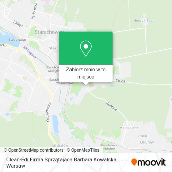 Mapa Clean-Edi Firma Sprzątająca Barbara Kowalska