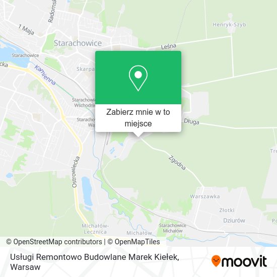 Mapa Usługi Remontowo Budowlane Marek Kiełek