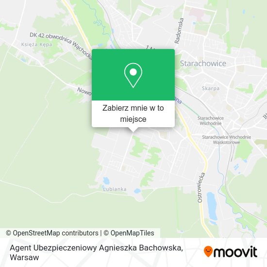 Mapa Agent Ubezpieczeniowy Agnieszka Bachowska