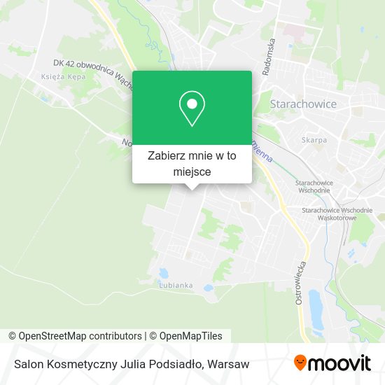 Mapa Salon Kosmetyczny Julia Podsiadło