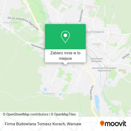 Mapa Firma Budowlana Tomasz Korach