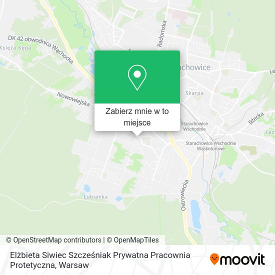 Mapa Elżbieta Siwiec Szcześniak Prywatna Pracownia Protetyczna