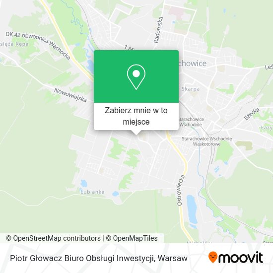 Mapa Piotr Głowacz Biuro Obsługi Inwestycji