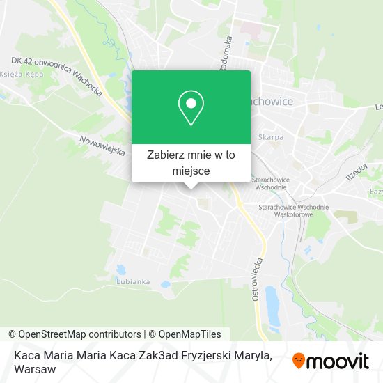 Mapa Kaca Maria Maria Kaca Zak3ad Fryzjerski Maryla