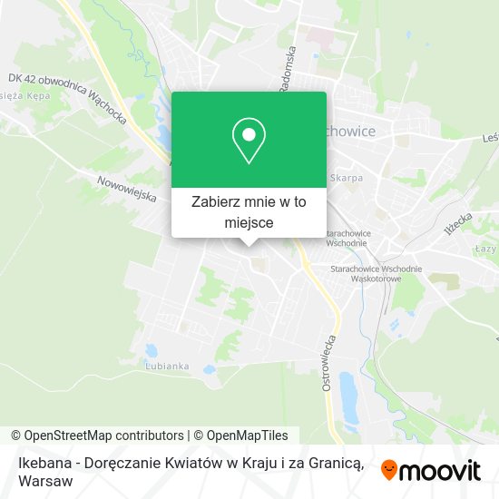 Mapa Ikebana - Doręczanie Kwiatów w Kraju i za Granicą