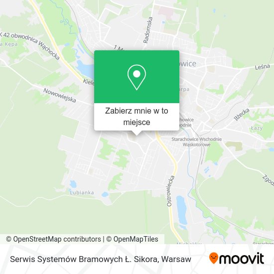 Mapa Serwis Systemów Bramowych Ł. Sikora