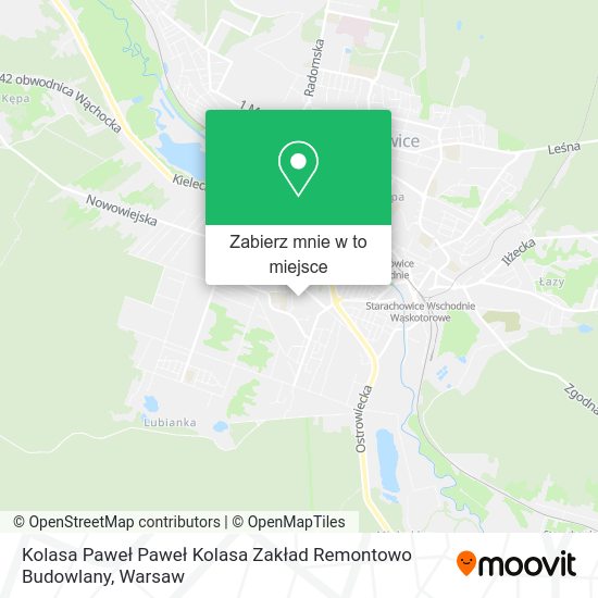 Mapa Kolasa Paweł Paweł Kolasa Zakład Remontowo Budowlany