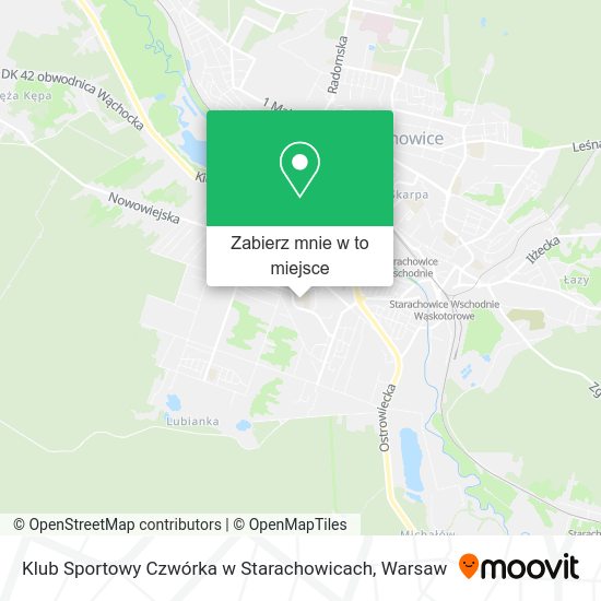 Mapa Klub Sportowy Czwórka w Starachowicach