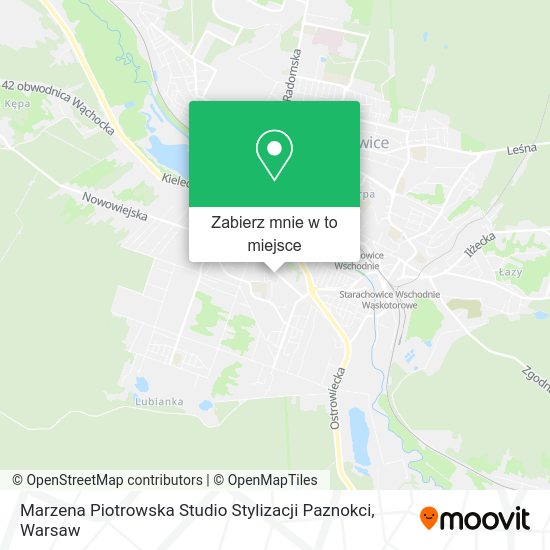 Mapa Marzena Piotrowska Studio Stylizacji Paznokci