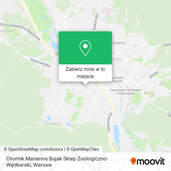 Mapa Chomik Marianna Bujak Sklep Zoologiczno-Wędkarski