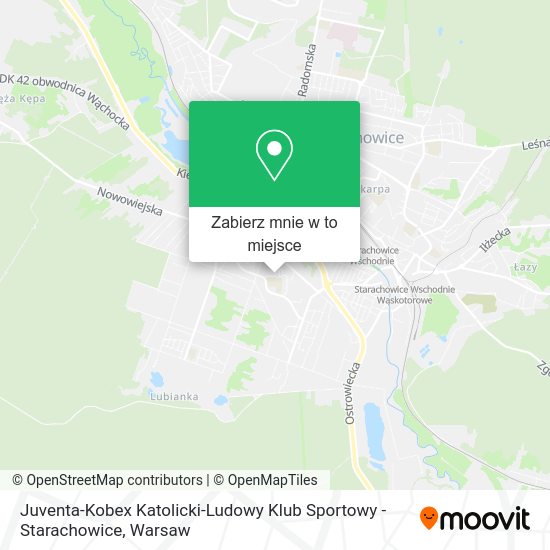 Mapa Juventa-Kobex Katolicki-Ludowy Klub Sportowy -Starachowice