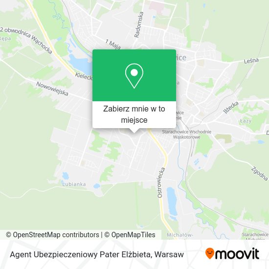 Mapa Agent Ubezpieczeniowy Pater Elżbieta