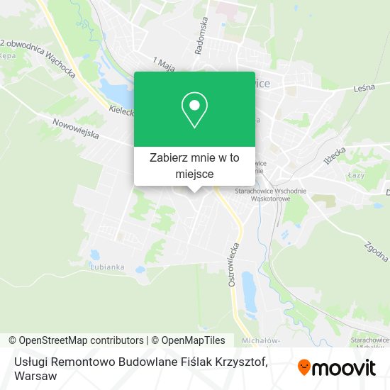 Mapa Usługi Remontowo Budowlane Fiślak Krzysztof