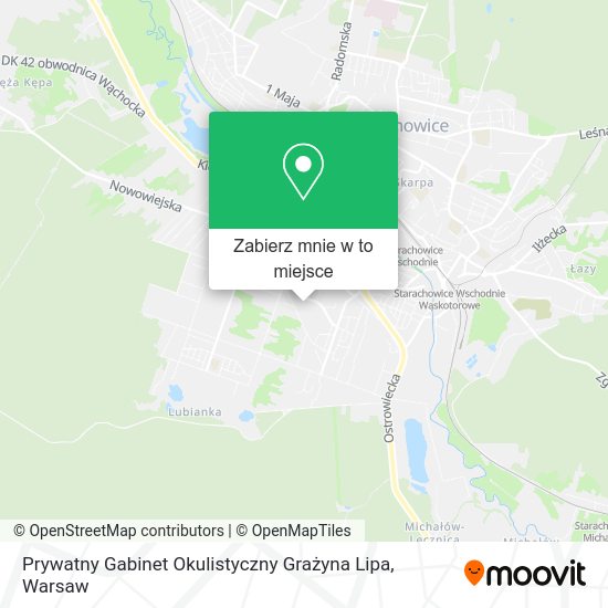 Mapa Prywatny Gabinet Okulistyczny Grażyna Lipa