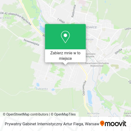 Mapa Prywatny Gabinet Internistyczny Artur Fiega