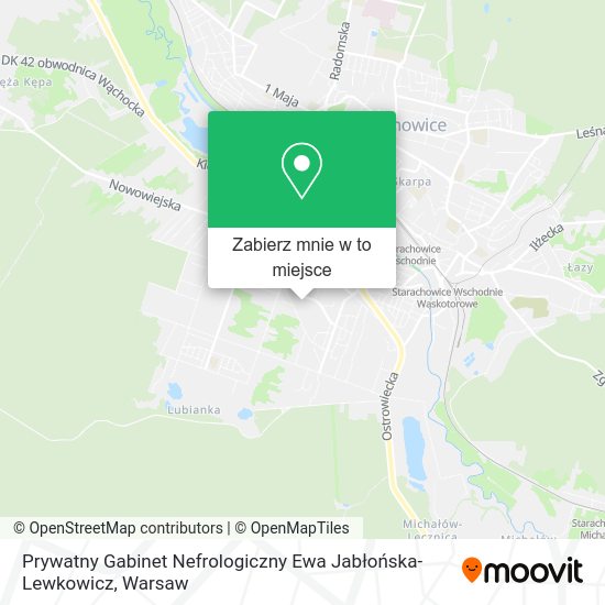 Mapa Prywatny Gabinet Nefrologiczny Ewa Jabłońska-Lewkowicz