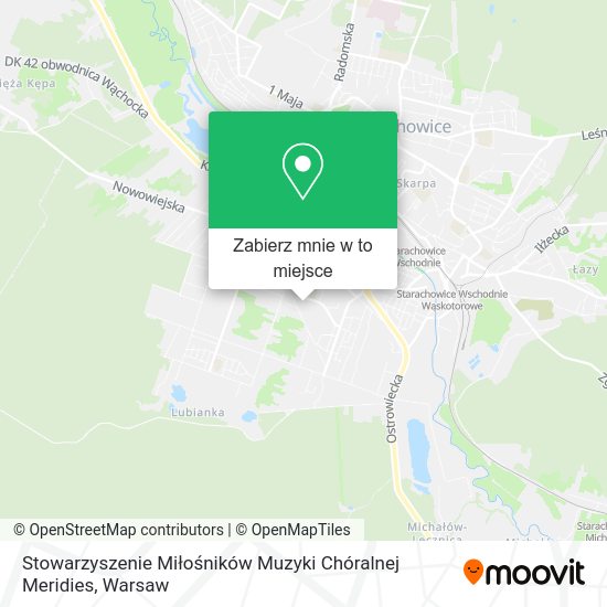 Mapa Stowarzyszenie Miłośników Muzyki Chóralnej Meridies