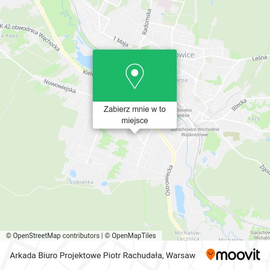 Mapa Arkada Biuro Projektowe Piotr Rachudała