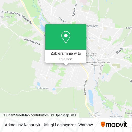 Mapa Arkadiusz Kasprzyk- Usługi Logistyczne