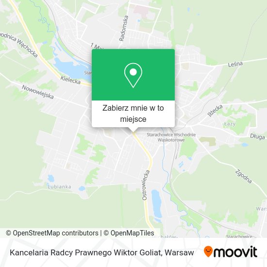 Mapa Kancelaria Radcy Prawnego Wiktor Goliat