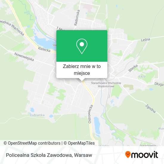 Mapa Policealna Szkoła Zawodowa