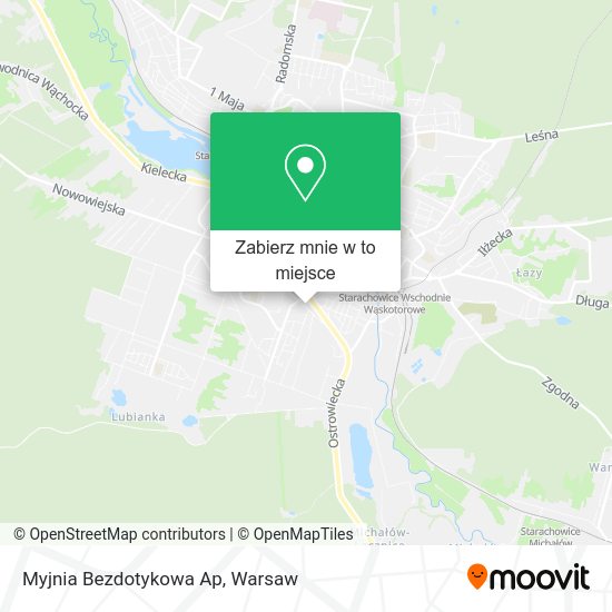 Mapa Myjnia Bezdotykowa Ap