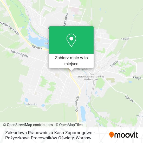 Mapa Zakładowa Pracownicza Kasa Zapomogowo - Pożyczkowa Pracowników Oświaty