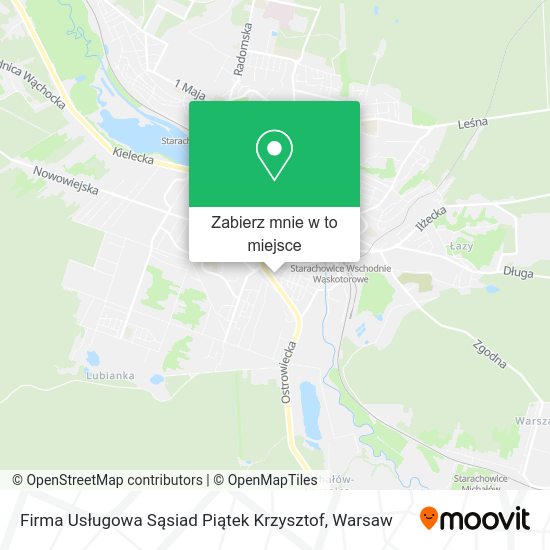 Mapa Firma Usługowa Sąsiad Piątek Krzysztof