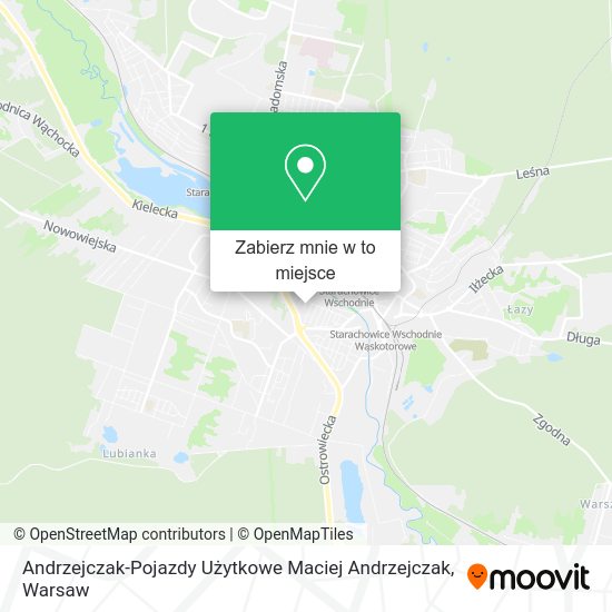 Mapa Andrzejczak-Pojazdy Użytkowe Maciej Andrzejczak