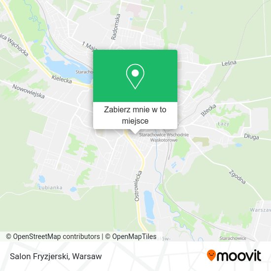 Mapa Salon Fryzjerski