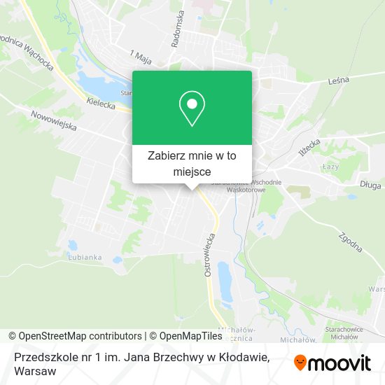 Mapa Przedszkole nr 1 im. Jana Brzechwy w Kłodawie