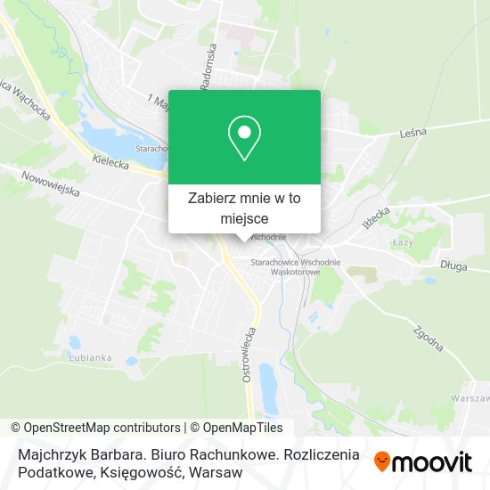 Mapa Majchrzyk Barbara. Biuro Rachunkowe. Rozliczenia Podatkowe, Księgowość