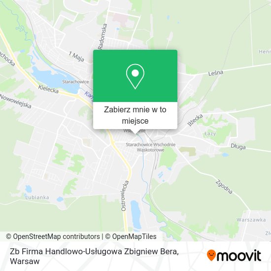 Mapa Zb Firma Handlowo-Usługowa Zbigniew Bera