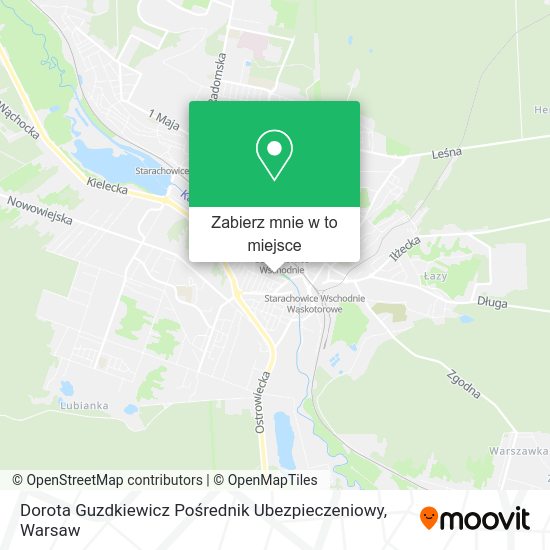 Mapa Dorota Guzdkiewicz Pośrednik Ubezpieczeniowy