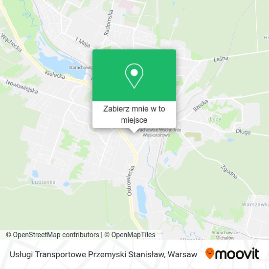 Mapa Usługi Transportowe Przemyski Stanisław