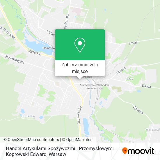 Mapa Handel Artykułami Spożywczmi i Przemysłowymi Koprowski Edward