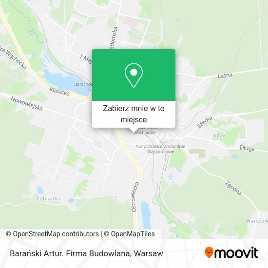 Mapa Barański Artur. Firma Budowlana