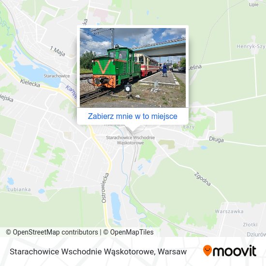 Mapa Starachowice Wschodnie Wąskotorowe