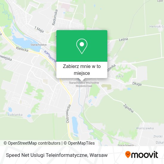 Mapa Speed Net Uslugi Teleinformatyczne