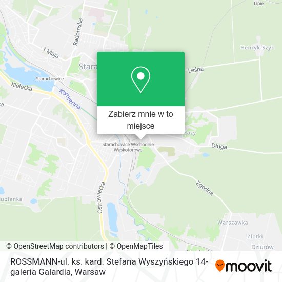 Mapa ROSSMANN-ul. ks. kard. Stefana Wyszyńskiego 14-galeria Galardia