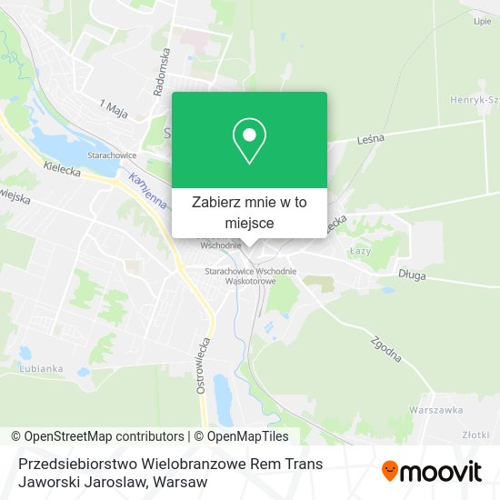 Mapa Przedsiebiorstwo Wielobranzowe Rem Trans Jaworski Jaroslaw