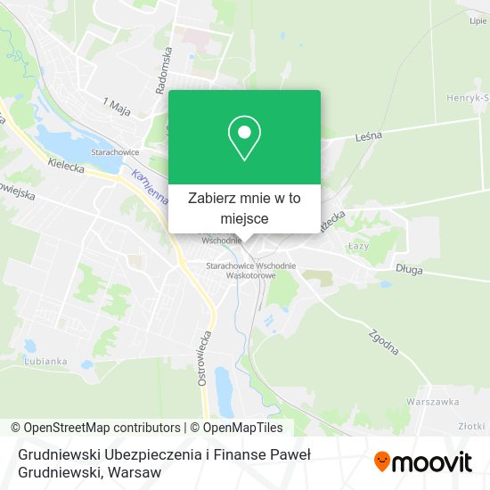 Mapa Grudniewski Ubezpieczenia i Finanse Paweł Grudniewski