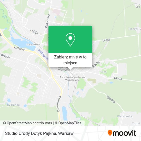 Mapa Studio Urody Dotyk Piękna