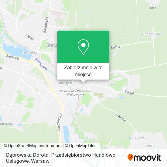 Mapa Dąbrowska Dorota. Przedsiębiorstwo Handlowo - Usługowe