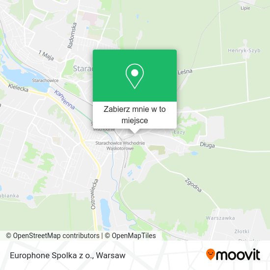 Mapa Europhone Spolka z o.