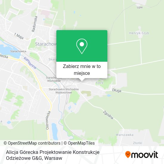 Mapa Alicja Górecka Projektowanie Konstrukcje Odzieżowe G&G