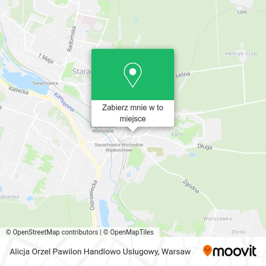 Mapa Alicja Orzel Pawilon Handlowo Uslugowy