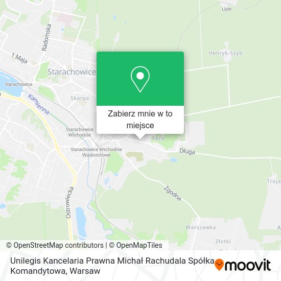 Mapa Unilegis Kancelaria Prawna Michał Rachudala Spółka Komandytowa