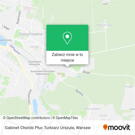 Mapa Gabinet Chorób Płuc Turbiarz Urszula