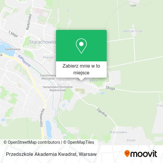 Mapa Przedszkole Akademia Kwadrat